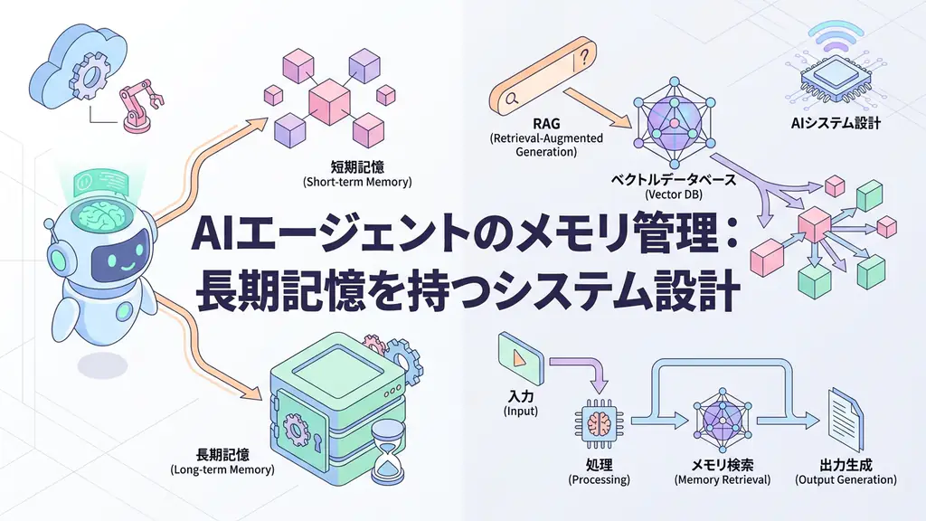 AIエージェントのメモリ管理：長期記憶を持つシステム設計